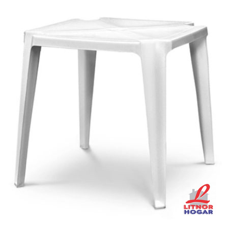 Mesa Quadro Apilable Blanca 72x72 | Litnor Hogar - Salto, Uruguay