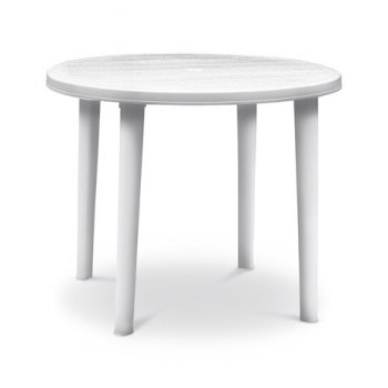 Mesa Capri Redonda 0 90 Blanca Litnor Hogar Salto Uruguay